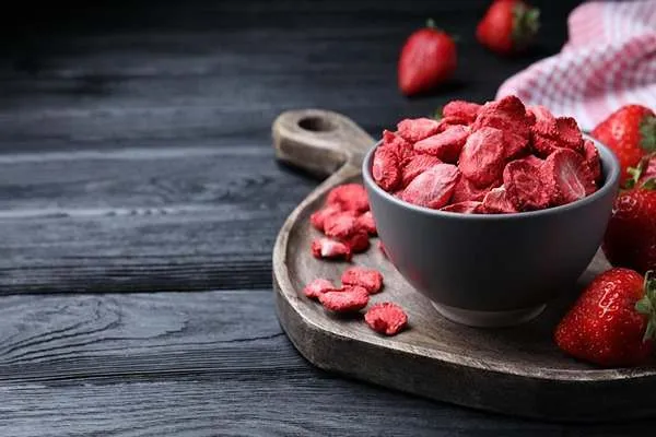 خرید و قیمت توت فرنگی خشک پفکی